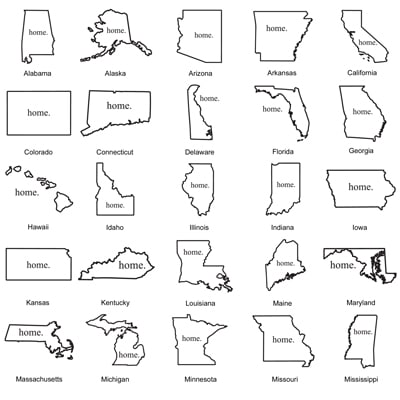 1190HS state designs Alaska through Mississippi
