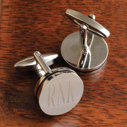 Personalized Pin Stripe Cufflinks