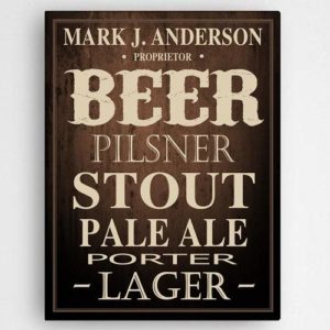 Creative Housewarming Gift Ideas The Man Registry Personalized Beer Lover S Canvas Print