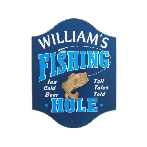 Custom Fishing Hole Pub Sign