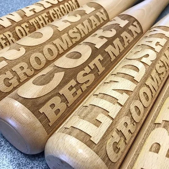 Personalized 18'' Mini Wooden Baseball Bat - Custom Gifts