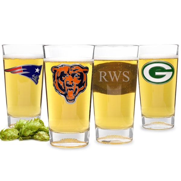Engraved NFL Team Pint Glasses