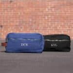 GOING PLACES Personalized Classic Canvas & Leather Dopp Kit