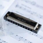 Engraved harmonica with 2 lines of custom text