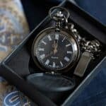 Matte Black Pocket Watch - Open Box