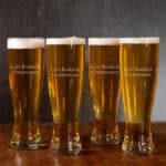 Personalized Groomsmen Pilsner Glass Set
