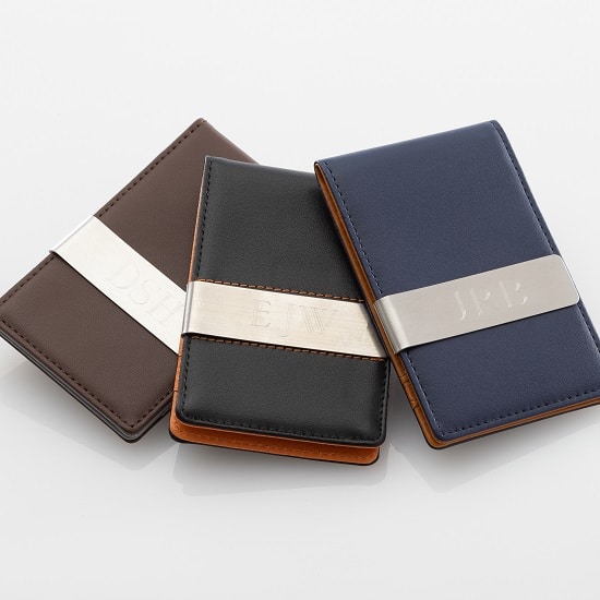 METRO Leather Wallet & Money Clip Combo