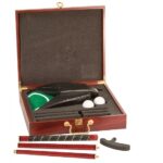 Personalized Rosewood Deluxe Golf Putter Set (for Office & Man Cave)