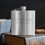 Personalized SPEAKEASY High Polish Steel Flask