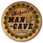 Personalized Whiskey Barrel Man Cave Sign