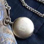 Silver Pocket Watch - Initials