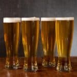 Groomsmen pilsner glass set blank with no engraving