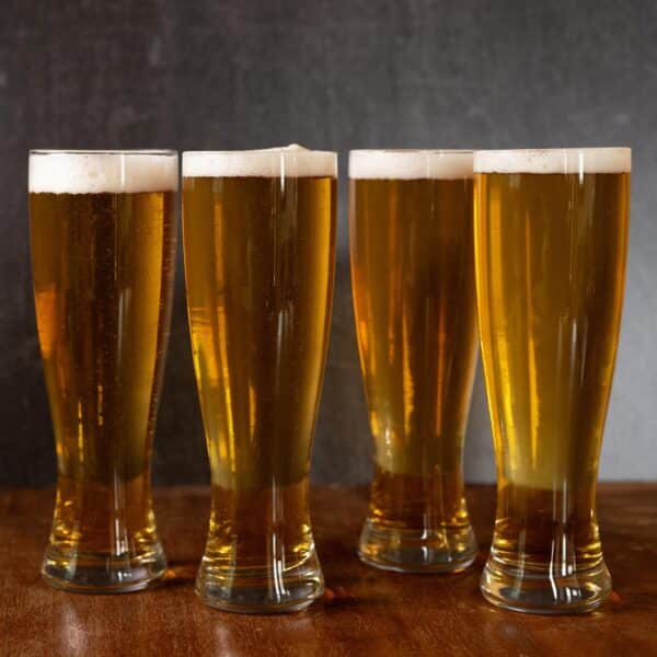 Groomsmen pilsner glass set blank with no engraving