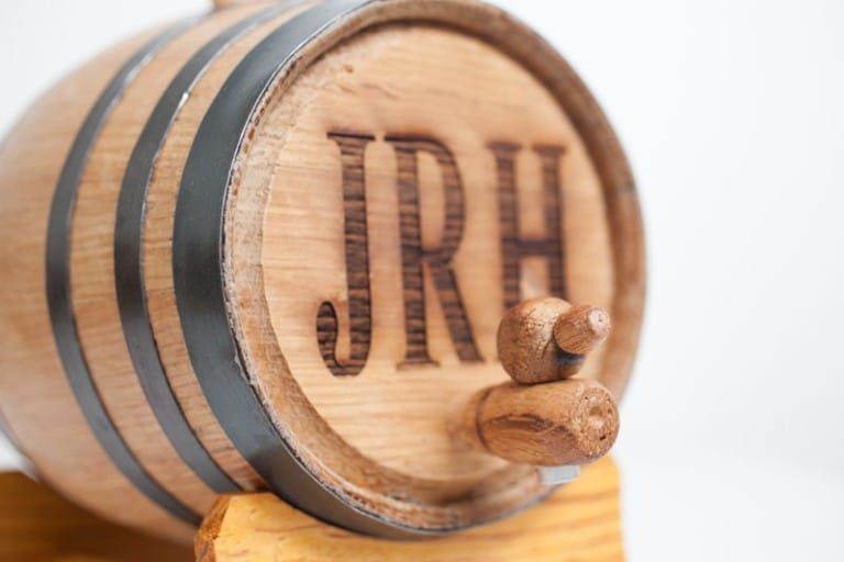 Personalized Mini Bourbon Whiskey Barrel The Man Registry