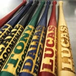 Custom mini baseball bats for your groomsmen