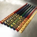 Mini baseball bats for ring bearers