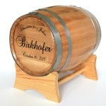 Personalized Wine Barrel Wedding Card Holder