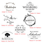 Choose one of our 7 designs to be engraved on your wedding barrel.
