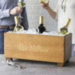 The beverage trough also is great for wine. It will hold up to 6 bottles plus ice.