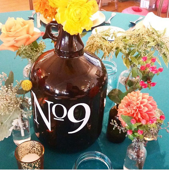 beer growler table number