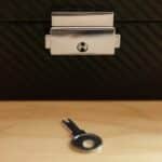 Each box includes a key so valuable watches and sunglasses can be safely stored
