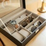 Engraved watch storage box for men