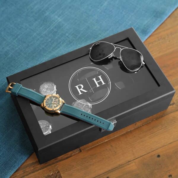 Personalized Men’s Watch and Sunglasses Box