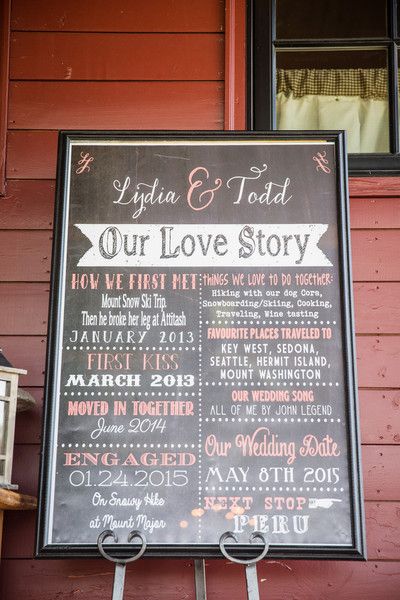 our love story wedding sign