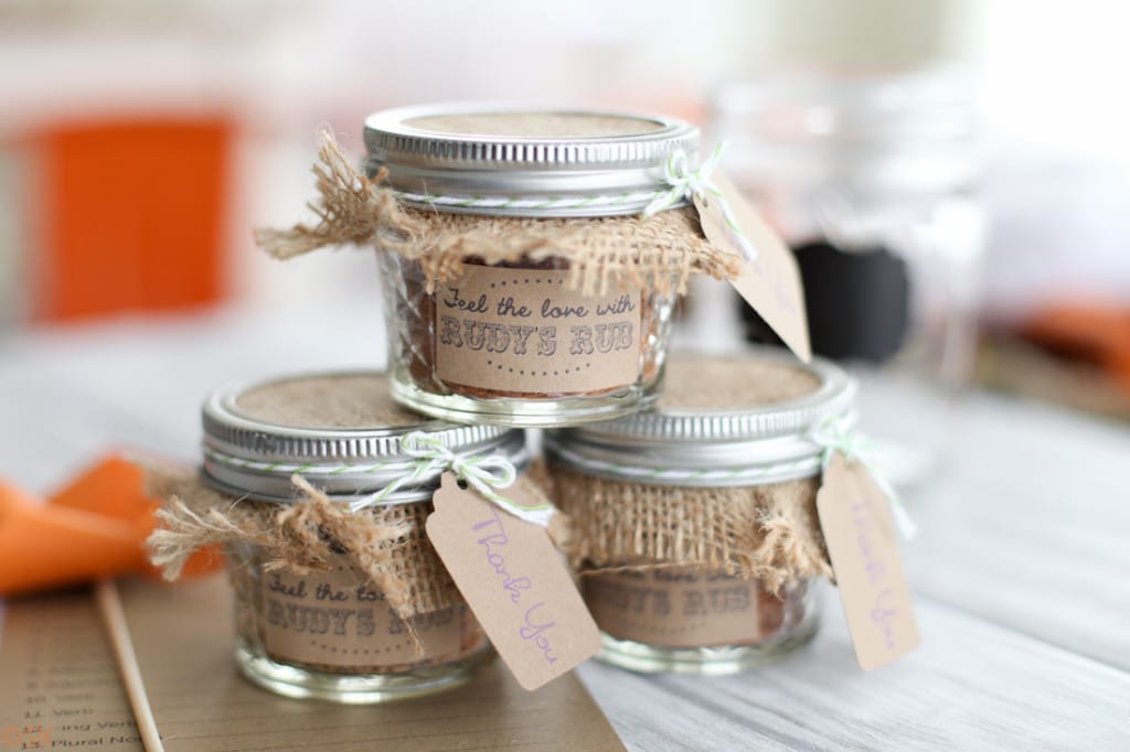 BBQ rub wedding favors