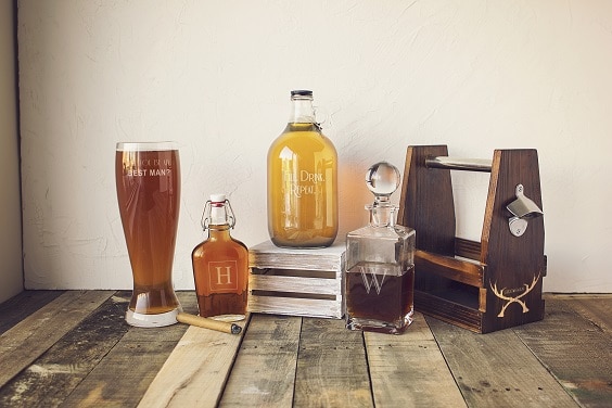 groomsmen gifts for whiskey and beer lovers