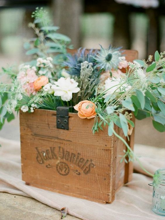 jack daniels wedding centerpiece