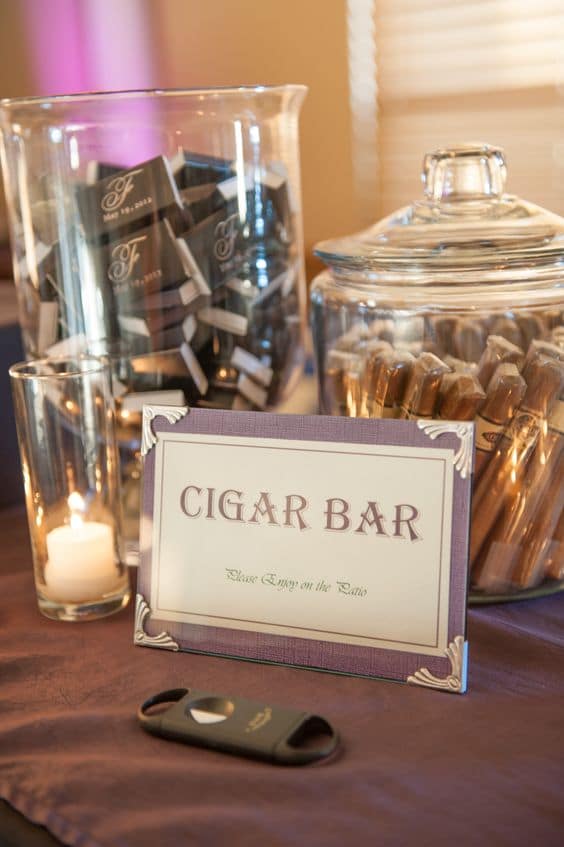 cigar wedding favors