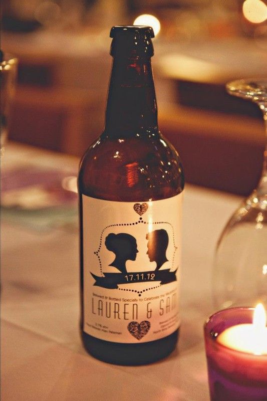 personalized wedding beer label