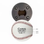 Baseball Bottle Opener - Single Divider Design