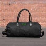 Black Canvas & Leather Duffle Bag - Outdoors
