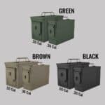 Ammo Can Sizes and Colors