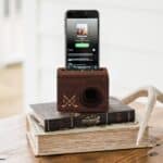 A Beat Block Speaker is unique decor for your den, man cave or bedside tables