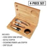 Bamboo Wine Tool Set - 4 Piece