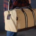 Monogrammed overnight bag for men, perfect for wedding party gifts