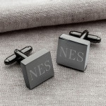 Custom gunmetal cufflinks are one of the best groomsmen gifts in 2019
