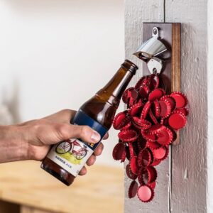 Just look at how many bottle openers this magnet can hold!