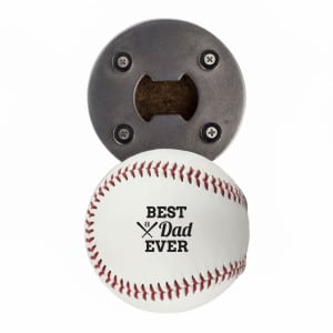 Best Dad Ever Baseball Bottle Opener