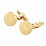 Gold Cufflinks for Groomsmen - Multiple Initials