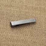 The tie clip features slide-on functionality, so even the youngest wedding party members will be able to put it on