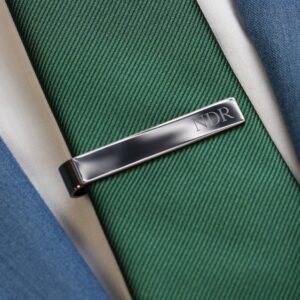 Personalized Gunmetal Tie Clip (Gift Boxed)