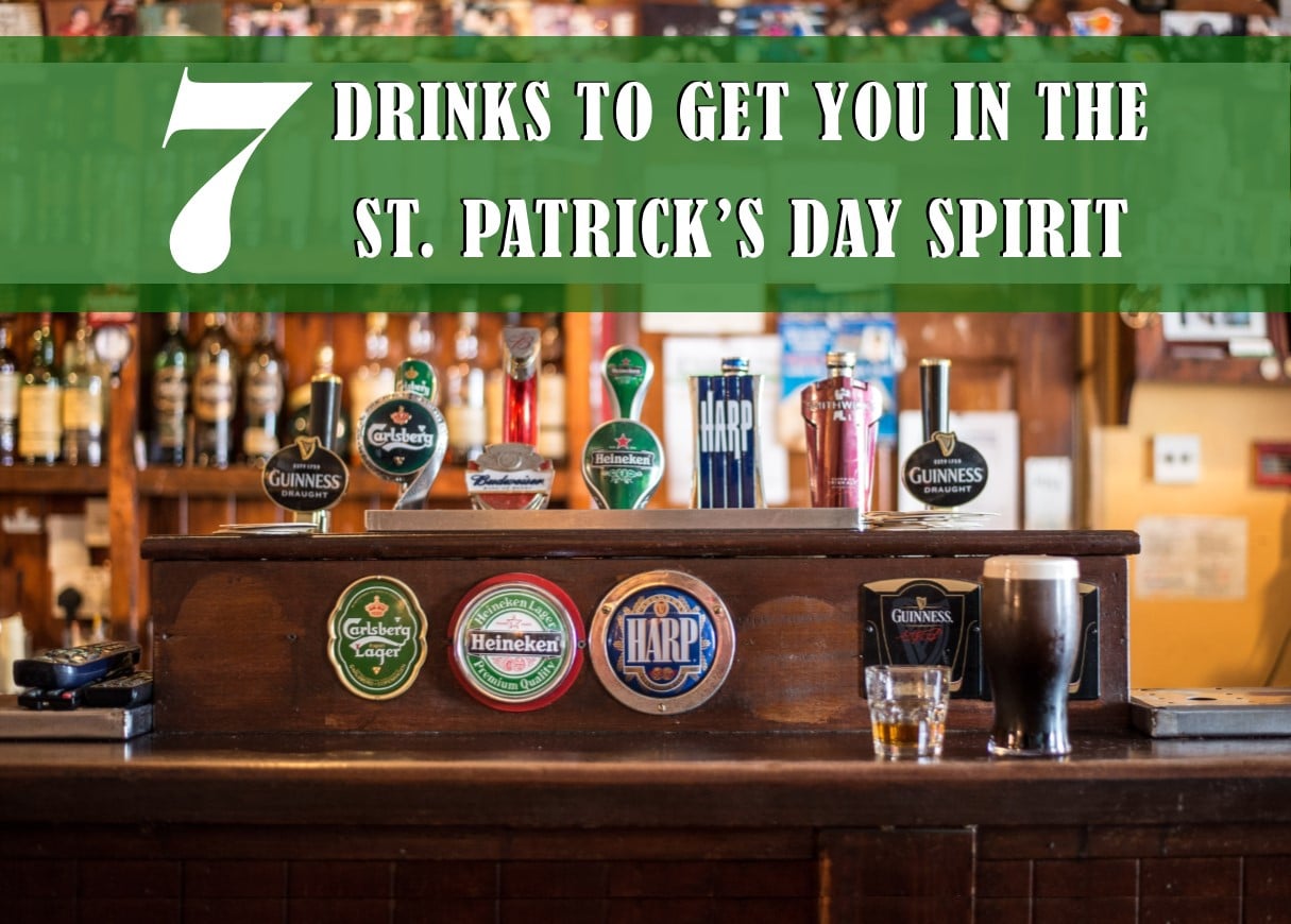 Beer taps lined up and ready for a good time on St. Patrick's Day