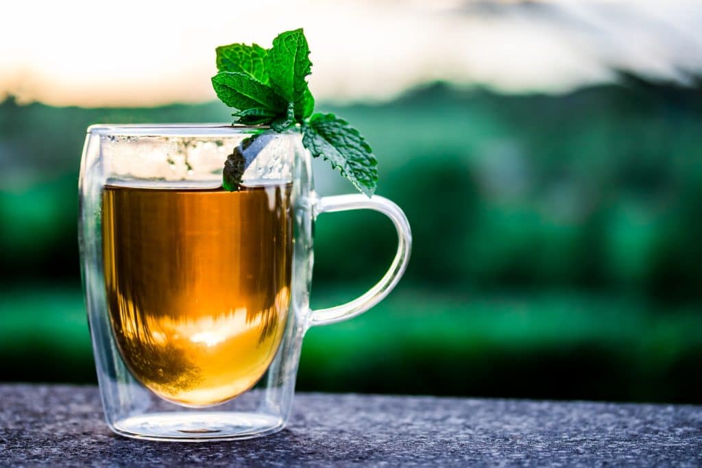 Hot Toddy with Mint To Enjoy Saint Patrick's Day