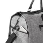 The dual zipper mechanism ensures your garment bag will never fly open while on the go!