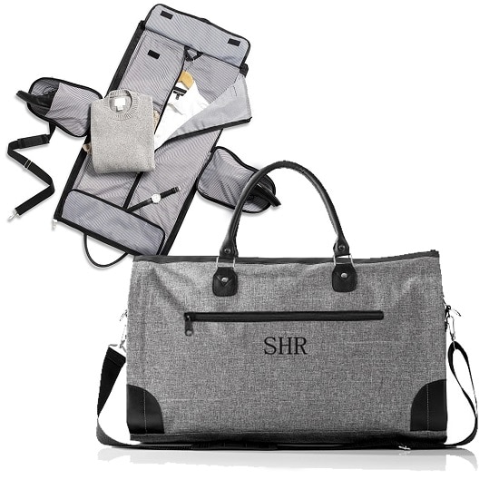 Personalized SUIT SAVER Men s Convertible Hanging Garment Duffle Bag