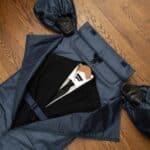 The Suit Saver v2 Garment Bag is ideal for traveling to the wedding and ensure your suit stays wrinkle-free